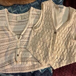 Vintage knit/crochet vest bundle!